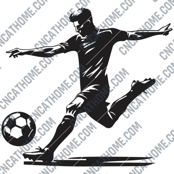 Football Player DXF File