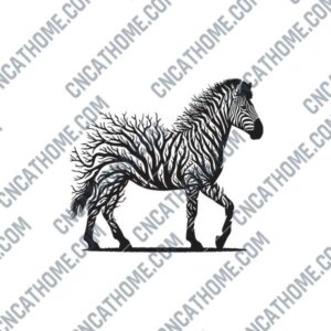 Tree Zebra DXF File for CNC Machines