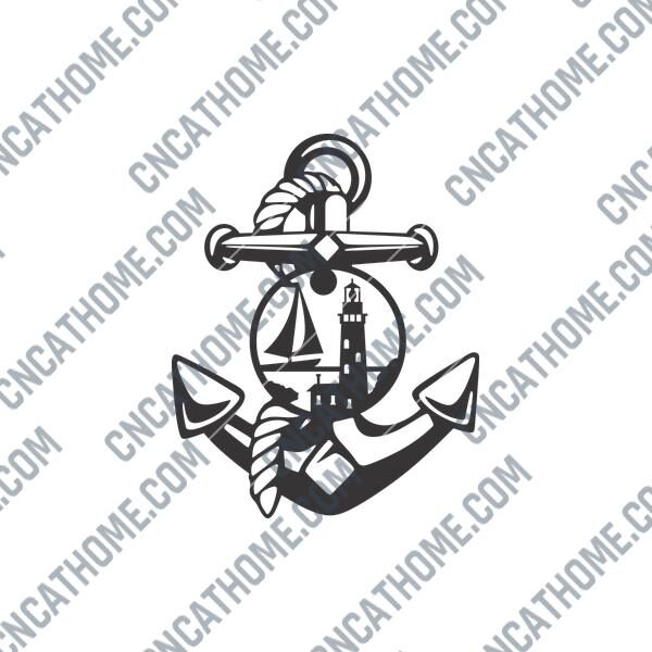 Panel Anchor DXF File for CNC Machines